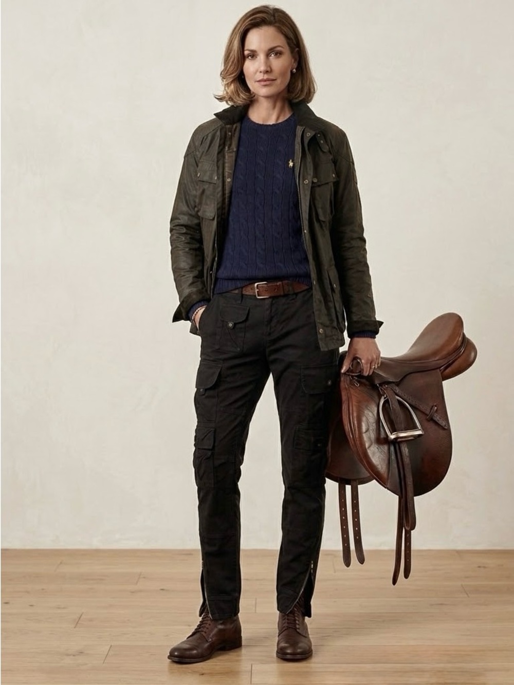 Polo Ralph Lauren Black Multi-Pocket Utility Cargo Pants
